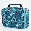 Large-Capacity Green Geometry Frosted Zipper Pencil Case - 1