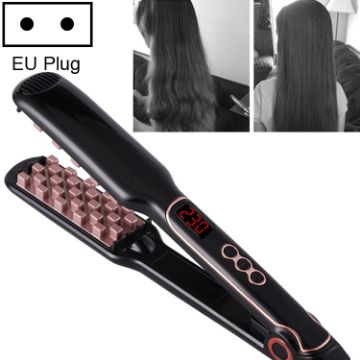 Multi-functional Hair Styling Iron Ceramic Tourmaline, EU Plug, Black Gold - 1