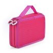 Square Two-Layer 35-Hole Stationery Bag - Rose Red Sketch Colorful Lead - 1