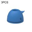 Silicone Whale Toothbrush & Pen Holder Set - 3 PCS Dark Blue - 1