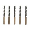 5 PCS 12.5mm 4341 Steel Twist Drill Black Yellow High-Speed Plate - 1