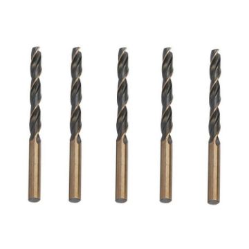 5 PCS 13mm 4341 HSS Black Yellow Twist Drill Steel Plate - 1
