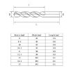 5pcs 9.0mm M35 Cobalt HSS Twist Drill Bit for Stainless Steel - 8