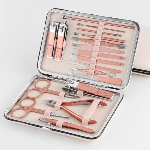 18 in 1 Stainless Steel Nail Clippers & Pedicure Tools Set - 1