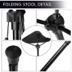 Portable Outdoor Folding Stool - Telescopic Seat for Fishing & Queuing - 4