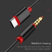 4 PCS 3.5mm to Type-C Audio Cable Mic Adapter for Mobile (Gold) - 4