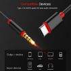 4 PCS Pink 3.5mm to Type-C Audio Cable Microphone Adapter for Phone - 5