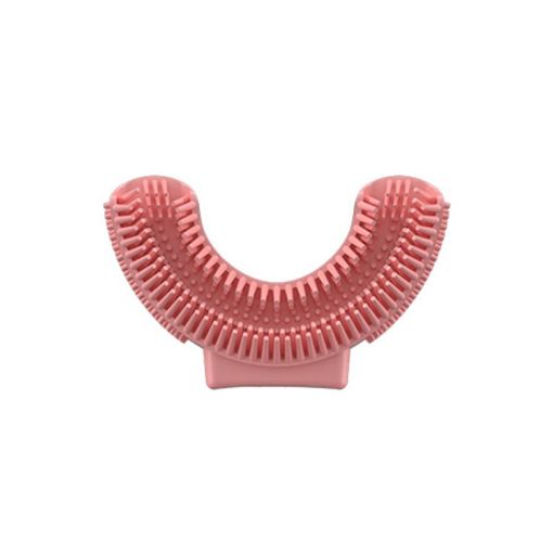 Kids Pink Silicone U-Shaped Electric Toothbrush Head 2-8 Years Replaceable - 1