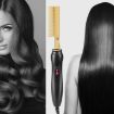 Multifunctional Electric Perm Comb - Dry/Wet Use, Curly/Straight, UK Plug - 8
