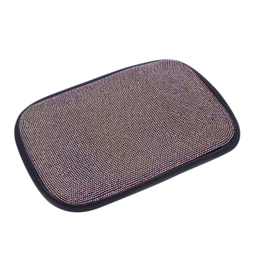 Black Car Diamond Armrest Box Cushion - Non-Slip, Personalized Decor - 1