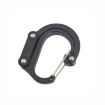 Multifunctional Aluminum Carabiner D-Type Quick-Hanging Buckle (Black) - 1