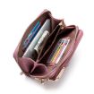 Ladies Mobile Phone Bag Shoulder Messenger Bag Wallet Light Blue H2107 - 4