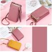 Ladies Mobile Phone Bag Shoulder Messenger Bag Wallet Light Blue H2107 - 6