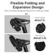 WEST BIKING YP0707249 Black Bicycle Folding Tail Bag Riding Equipment - 5