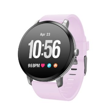 V11 Smartwatch Pink - Heart Rate & Blood Pressure Monitor for Android/iOS - 1