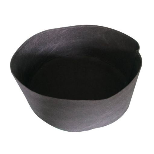115L Black Felt Planting Barrel - 70x30cm Non-Woven Seedling Bag - 1