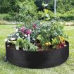 Purple 70x30cm 115L Felt Planting Barrel - Indoor/Outdoor Round Bag - 7