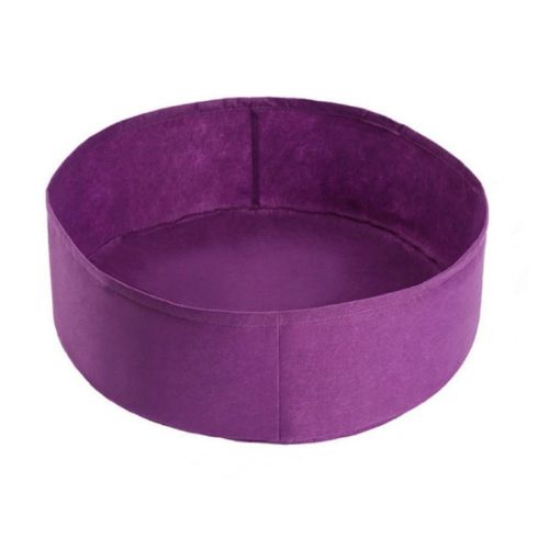 Purple 90x30cm 190L Felt Planting Barrel Round Non-Woven Seedling Bag - 1
