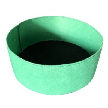 Grass Green 90x30cm 190L Felt Planting Barrel Round Non-Woven Bag - 1