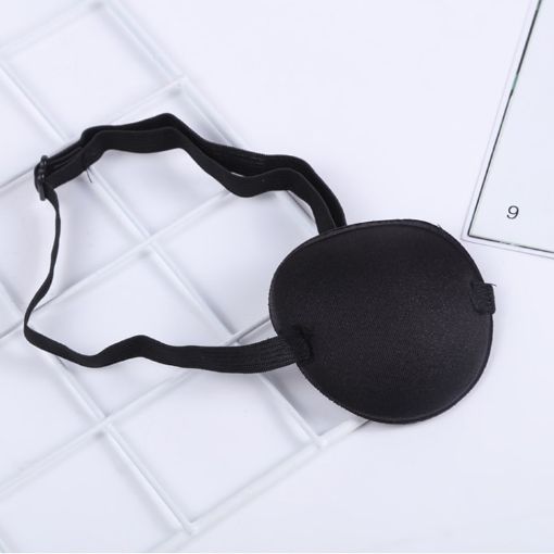 Kids Pirate Eye Mask - 2pcs Black Amblyopia Strabismus Full Cover - 1