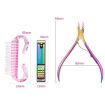7 in 1 Color Titanium Nail Care Tools - Nude Titanium Manicure Set - 6