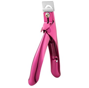 French U-Shaped Cut Fake Nail Knife - Electrophoretic Rose Red - 1