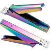 French U-Shaped Stainless Steel Nail Knife - Colorful Titanium 2 - 3