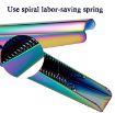 French U-Shaped Stainless Steel Nail Knife - Colorful Titanium 2 - 6
