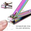 Black Titanium Nail Shear Exfoliating Manicure Tool - Small Slope - 5