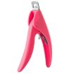 Rose Red U-Shaped Nail Scissors for DIY French Fake Nails - 1