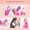 Black U-Shaped Nail Scissors with Hood for DIY French Fake Nails - 6