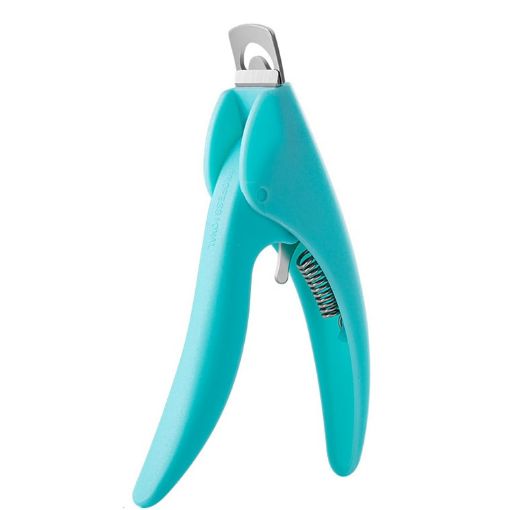 Light Blue U-Shaped DIY French Nail Scissors for Fake Nails - 1