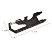 7 in 1 Outdoor Multi-Function Keychain Tool Card - Black - 5