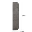 Gray Leather Pencil Bag - Simple Portable PU Stationery Protective Shell - 3