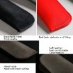 Gray Leather Pencil Bag - Simple Portable PU Stationery Protective Shell - 5