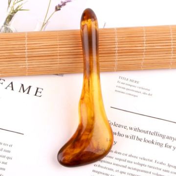 Amber Resin Scraping Sheet Massage Stick Facial Shave Board Pen - 1