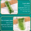 Emerald Green Resin Scraping Sheet Massage Facial Stick Acupuncture Pen - 3