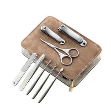 8 In 1 Stainless Steel Nail Clippers & Shear Manicure Tools Set - 1