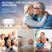 GM-305 Binaural Magnetic Rechargeable Hearing Aid - Flesh/White Voice Amplifier - 7