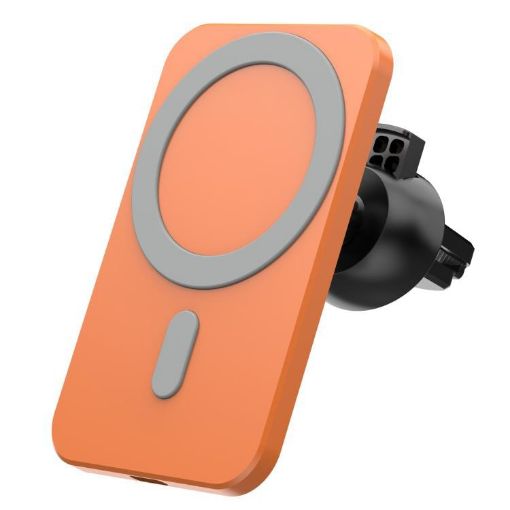 N16 10W Orange Magsafe Magnetic Wireless Charger & Phone Holder - 1