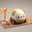 Cute Puppy Pull Back Car Toy - Mini Puzzle Inertia Car for Kids - 1