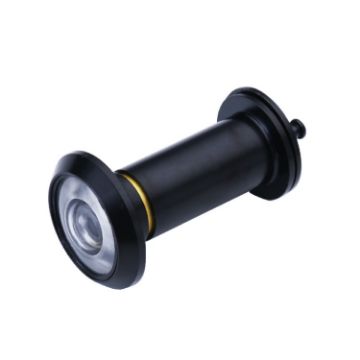 2 PCS Security Door Cat Eye HD Lens 200 Wide-Angle 16mm Black - 1