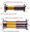 2 PCS Security Door Cat Eye HD Lens 200 Wide-Angle 16mm Red Bronze - 3