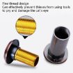 2 PCS Security Door Cat Eye HD Lens 200 Wide-Angle 26mm Red Bronze - 6