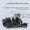 WEST BIKING Bicycle Password Lock - 1.5M Five-Digit Anti-Theft Strip - 4