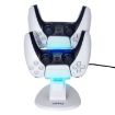 OIVO IV-P5234 Gamepad Charger for PS5 - Two-Seater Aircraft Design (White) - 2