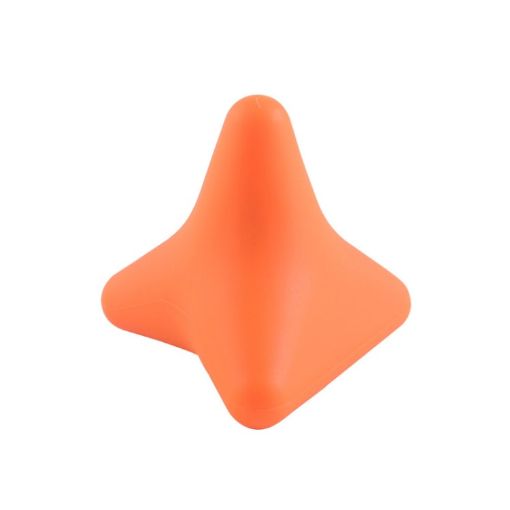 Silicone Thumb Bump Massager - Quadratic Orange Muscle Relaxation Device - 1