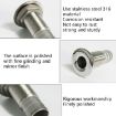 316 Stainless Steel Marine Drain Pipe Tube Fitting for Boat Yacht 1/2" - 6