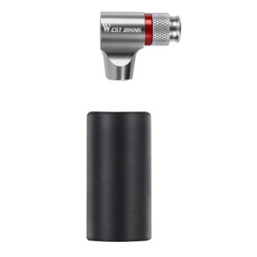 Bicycle CO2 Portable Mini Pump - Silver | Compact Bike Tire Inflator - 1