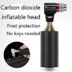 Bicycle CO2 Portable Mini Pump - Silver | Compact Bike Tire Inflator - 7
